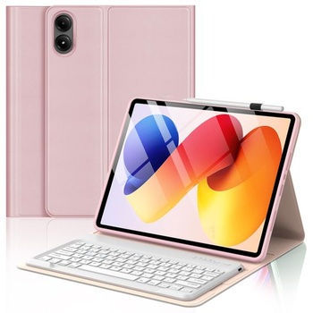 Puzdro s klávesnicou FOGARI pre Xiaomi Redmi Pad 2 Pro 12,1 palce 2025 5G/WiFi ružové