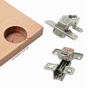 LIKERAINY Krátký sloupkový pant 35 mm s tlumeným zavíráním, miskový pant s mechanismem samozavírání