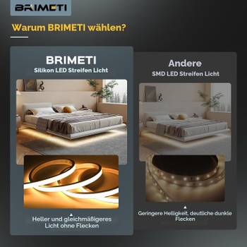 LED pásik Brimeti biely, 3m