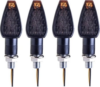 SFONIA 4dielne motocyklové smerové svetlá, 12V 14LED blinkre, schválené pre elektroniku, vodotesné,