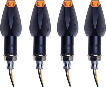 SFONIA 4dielne motocyklové smerové svetlá, 12V 14LED blinkre, schválené pre elektroniku, vodotesné,
