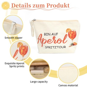 GADITIEK Sada 2 sáčkov na Aperol, Kozmetická taštička Aperol Spritz ako darček k narodeninám,