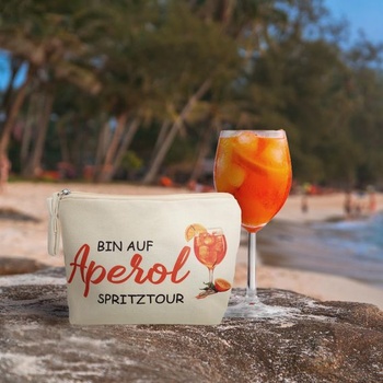 GADITIEK Sada 2 sáčkov na Aperol, Kozmetická taštička Aperol Spritz ako darček k narodeninám,