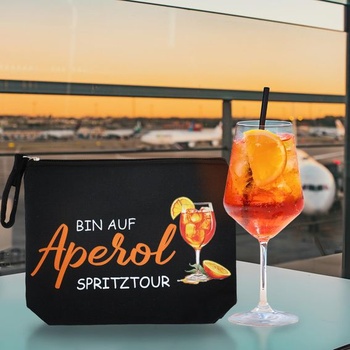 GADITIEK Sada 2 sáčkov na Aperol, Kozmetická taštička Aperol Spritz ako darček k narodeninám,