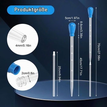 Extra dlhá akvarijná striekačka 70 cm (27,7 palca), sifón na výmenu vody 50 ml s predlžovacou