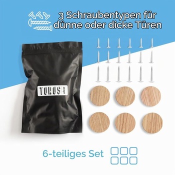 Drevené nábytkové gombíky – okrúhly tvar – priemer 4,1 cm – úchytky skriniek, nábytkové úchytky do