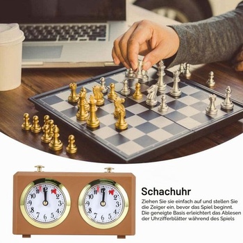 Mechanické analógové šachové hodiny pre šachové hry, časovač, oficiálne hodiny, časovač, bez