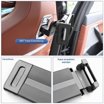 Držiak na tablet KUNGKIC pre BMW X3 X5 X6 I20 G05 G06 G45 G60 G61 G70 Držiak na iPad a mobilný
