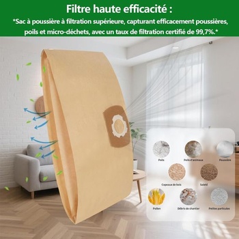 12 sáčků do vysavače pro Parkside PWD 20 C3 465627_2404