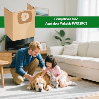 12 sáčků do vysavače pro Parkside PWD 20 C3 465627_2404