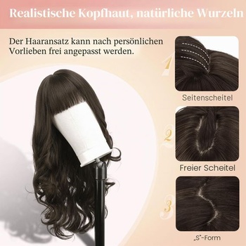 Dámska modrá parochňa Sofeiyan 60 cm