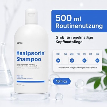 Šampón Healpsorin - Výživný šampón pre lupavú, citlivú a suchú pokožku hlavy - S kyselinou