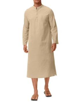 Pánsky kaftan s dlhým rukávom, výstrihom, zapínaním na…