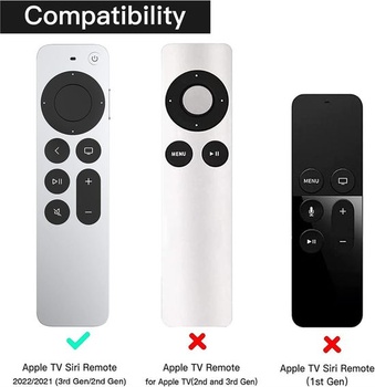 Silikónové ochranné puzdro pre Apple TV 4K Siri Remote 3. generácie (2022) / 2. generácie (2021) s