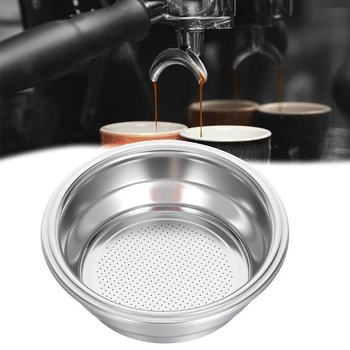Košík Oruola 58 mm, dvojvrstvový nerezový kávový filter, dve šálky, košík portafiltra 58 mm, tlakový