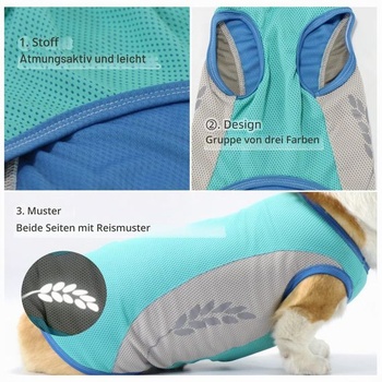 Ľahká chladiaca vesta pre psov, bezpečné, priedušné, slnku odolné tričko pre psov, UV ochrana,