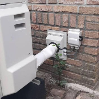 Sada krytov prestupov stenou HVAC, sada ochranných krytov potrubia klimatizácia, plastová nástenná