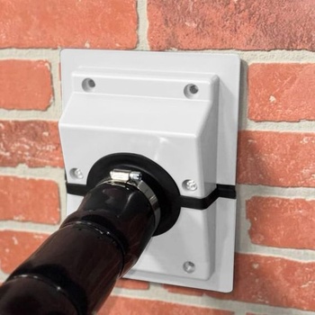 Sada krytů prostupů stěnou HVAC, sada ochranných krytů potrubí klimatizace, plastová nástěnná