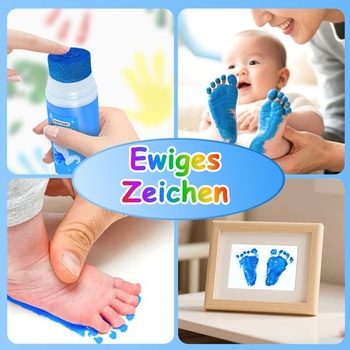 Detské prstové farby Nabance, netoxické s hubičkovým nástavcom, 50 ml, detské farby s odtlačkami stôp,