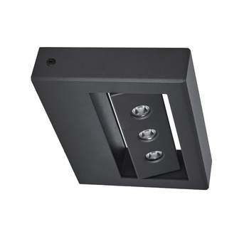 Amazon Basics - LED nástenné svietidlo, na vonkajšie použitie, nástenné, 18,5 x 3,7 x 14 cm (antracit)