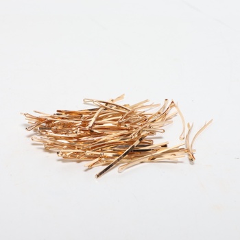 Beaupretty Balíček 100 dlouhých plochých vlásečnic Kovová spona do vlasů Bobby Pin Boční spona do