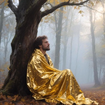 Nouzová deka zlatá/stříbrná 210x160cm, záchranná fólie, termodeka, termofólie pro první pomoc,