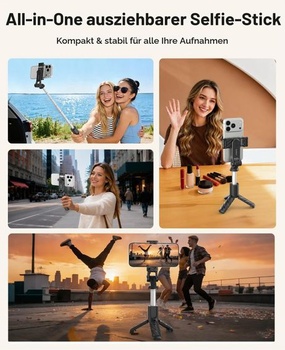ORICO Selfie tyč 69 cm s diaľkovým ovládaním, kompaktná skladacia 70 cm