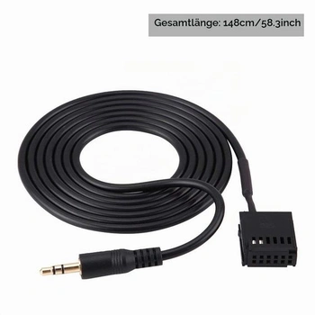 AUX kabel/adaptér pomocného kabelu autorádia Aramox pro Mondeo 6000CD s klíči na demontáž CD