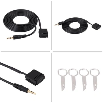 AUX kabel/adaptér pomocného kabelu autorádia Aramox pro Mondeo 6000CD s klíči na demontáž CD