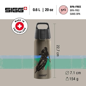Fľaša na pitie Sigg 6225.40, 600 ml
