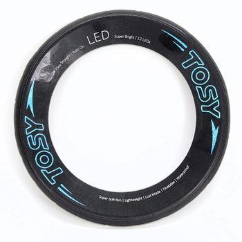 TOSY Flying Ring - 12 LED Jasné automatické rozsvietenie Bezpečné Vodotesné Ľahké Frisbee Narodeniny