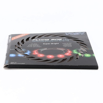 TOSY Flying Ring - 12 LED Jasné automatické rozsvietenie Bezpečné Vodotesné Ľahké Frisbee Narodeniny