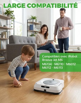 Umývateľné obrúsky pre Braava Jet M6