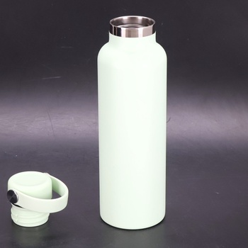 Vakuově izolovaná láhev na vodu Hydro Flask z nerezové oceli s nepropustným víkem Flex a práškovým