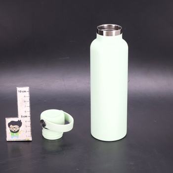 Vákuovo izolovaná fľaša na vodu Hydro Flask z nerezovej ocele s nepriepustným vekom Flex a práškovým