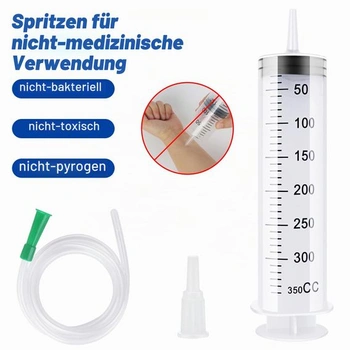 350ml striekačka s hadicou, plastová striekačka s viečkom, veľká striekačka