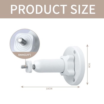 Nástenný držiak kamery, nastaviteľný 360 ° držiak kamery s 6mm (1/4 palce) skrutkou, držiak pre montáž
