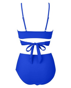 Dámske bikiny RXRXCOCO zavinovací XL modrá