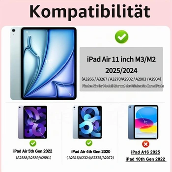 Puzdro s klávesnicou pre iPad Air 11 palcov M3/M2 (2025/2024), iPad Air 5./4. generácia 10,9