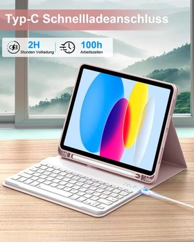 Puzdro s klávesnicou pre iPad Air 11 palcov M3/M2 (2025/2024), iPad Air 5./4. generácia 10,9