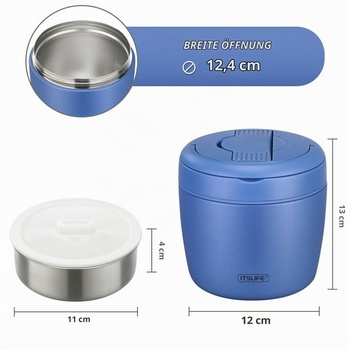Termoska na jedlo Itslife nerez 900ml modrá