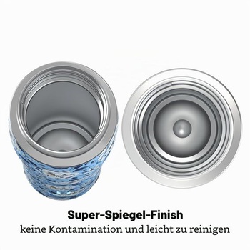 Fľaša na vodu Super Sparrow z nerezovej ocele 18/10 - ultraľahký hrnček na pitie - 350 ml - bez BPA,