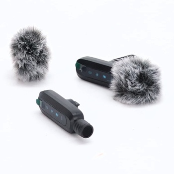 Bezdrôtový klopový mikrofón WARM BOX pre iPhone, iPad a telefón Android, sada 2 mini mikrofónov s