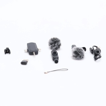 Bezdrôtový klopový mikrofón WARM BOX pre iPhone, iPad a telefón Android, sada 2 mini mikrofónov s
