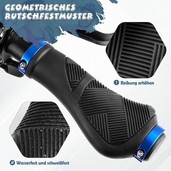 Ergonomické cyklistické gripy GXCROR, protišmykové gumové gripy s dvojitým zamykaním, univerzálne