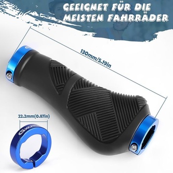 Ergonomické cyklistické gripy GXCROR, protišmykové gumové gripy s dvojitým zamykaním, univerzálne