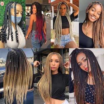 Xtrend 26 palcové EZ Braids 3 balenia ombre predpäté ľahké zapletanie vlasov pre box braids vlasy