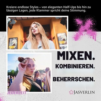 JASVERLIN Sponky do vlasov s čiernymi hviezdami a patentným zapínaním, vlasové doplnky Y2K, 36 kusov