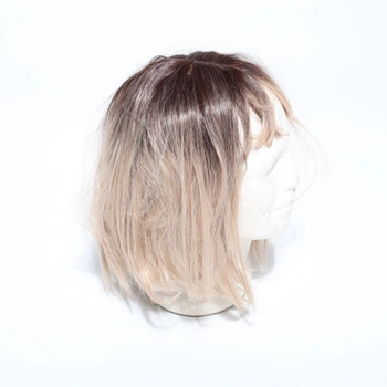 Esmee krátké rovné ombre blond přírodní bob paruky s ofinou po ramena paruka syntetické cosplay