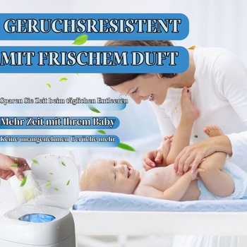 Náhradné kazety do plienkových vedier - 8 kusov štvorvrstvové zosilnené 4,5 m náhradné fólie do toalety,